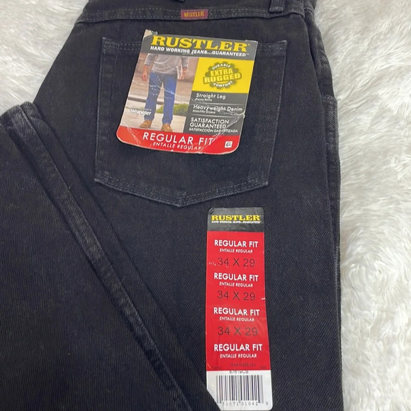 Wrangler Rustler Straight Leg Jeans 34x29 - Picture 2 of 4